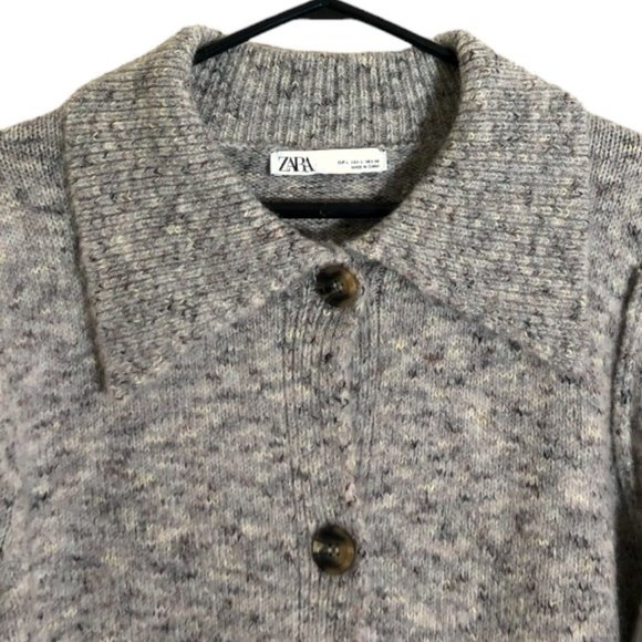 Zara Gray Women's Sweater Cardigan - Picture 2 of 7